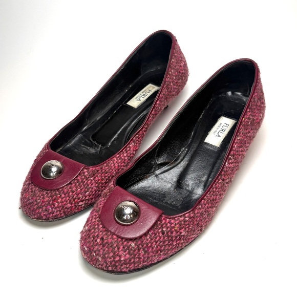 Furla Raspberry Tweed Kitten Heels | 35 - Picture 1 of 10